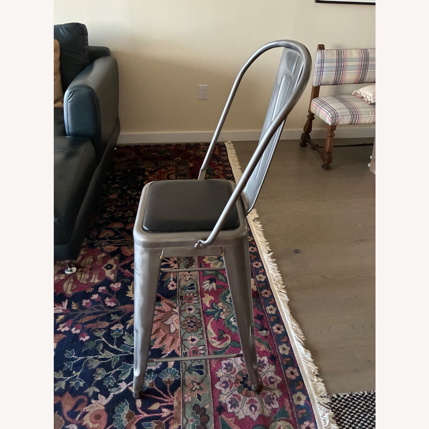 Design Within Reach Tolix Silver Stainless Steel Stools - image-3