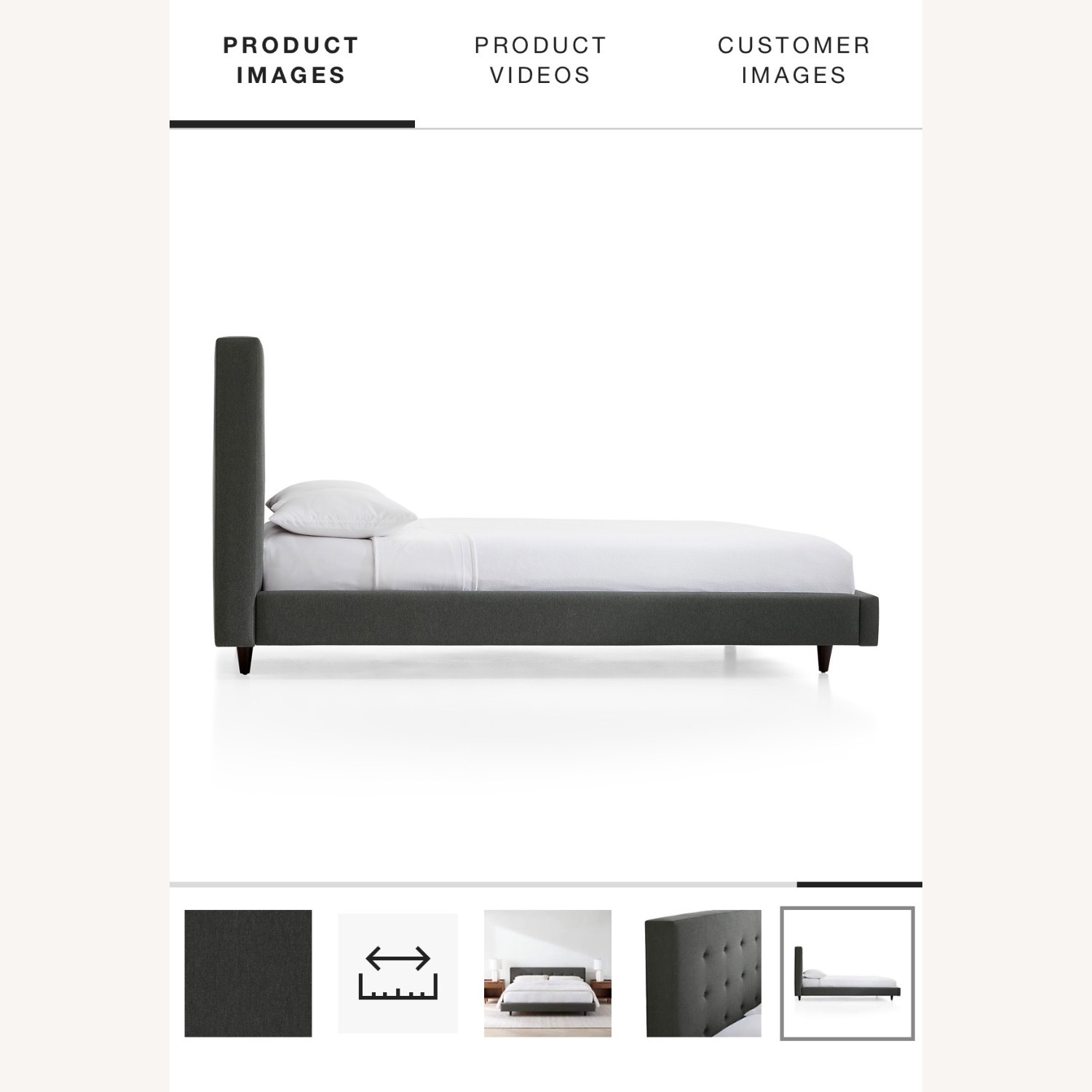 Design Within Reach Dark Gray Fabric Daybed - image-3