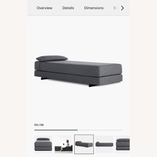 Used Design Within Reach Dark Gray Fabric Daybed for sale on AptDeco