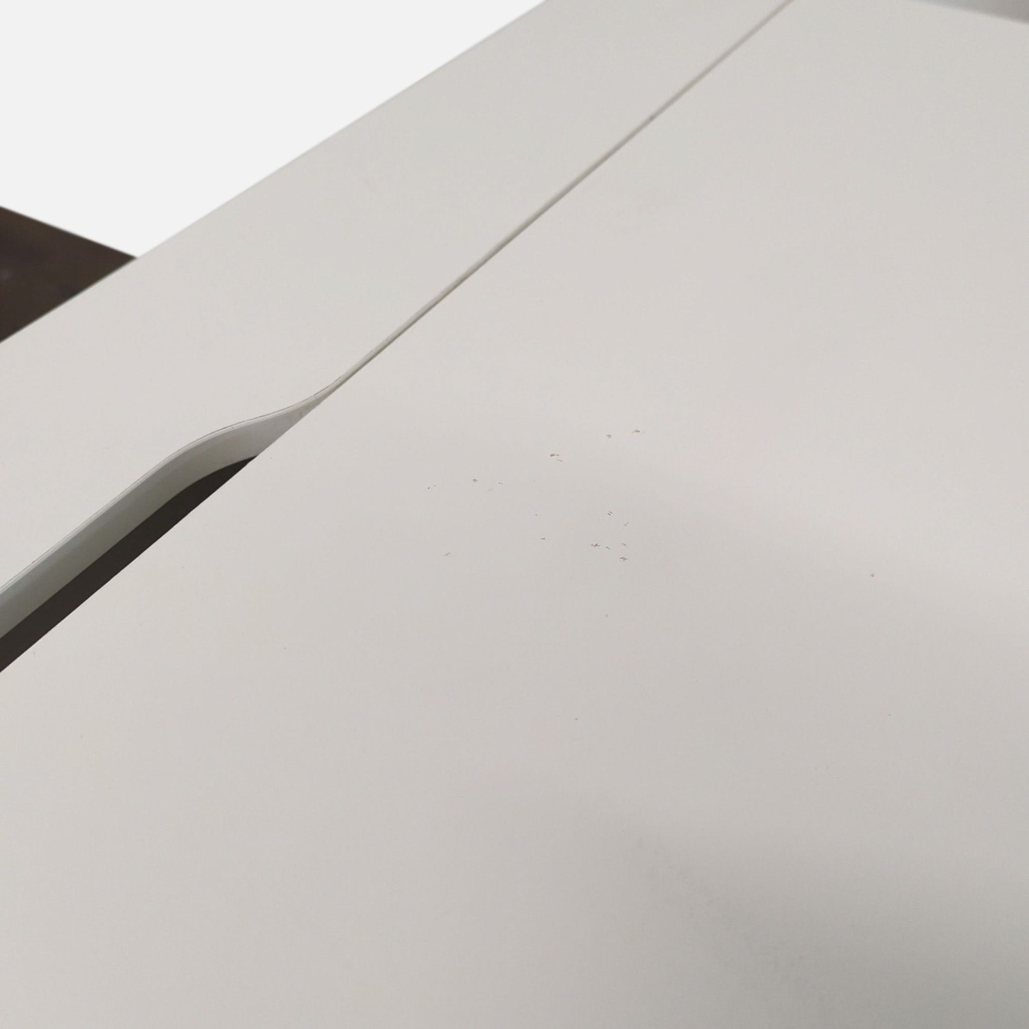 Modern White Desk with Two Drawers  - image-4