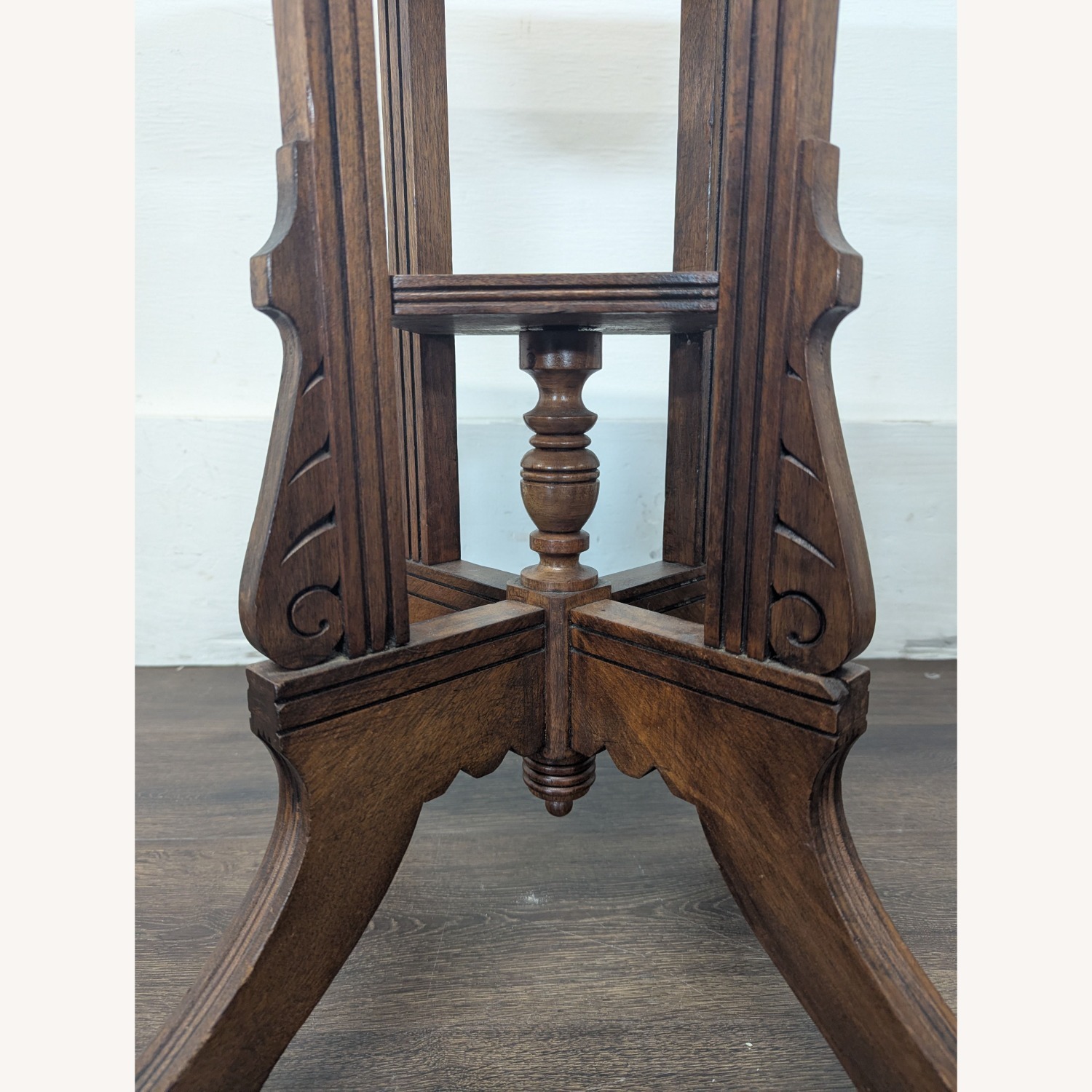 Eastlake Victorian Marble Top Side Table	 - image-7