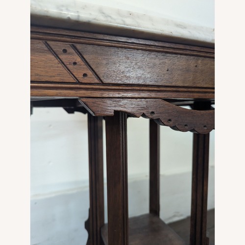 Used Eastlake Victorian Marble Top Side Table	 for sale on AptDeco