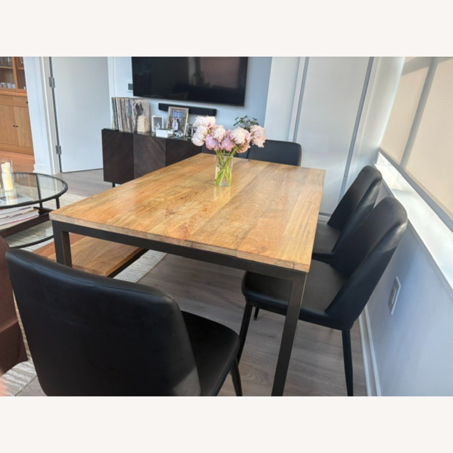 West Elm Dining Table (Plus Free Bench & Chairs) - image-12