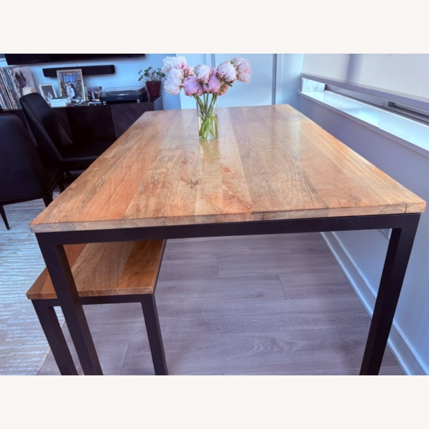 West Elm Dining Table (Plus Free Bench & Chairs) - image-4