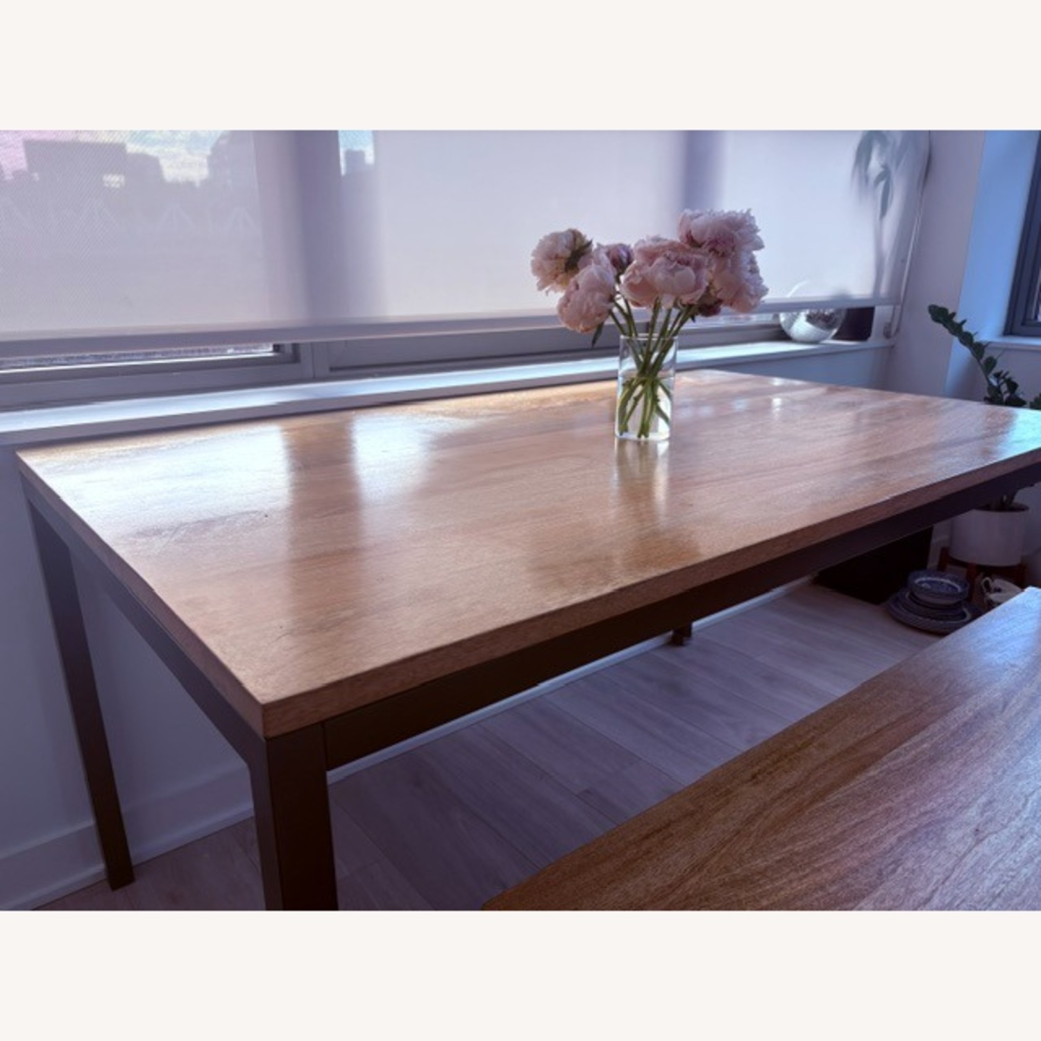 West Elm Dining Table (Plus Free Bench & Chairs) - image-7