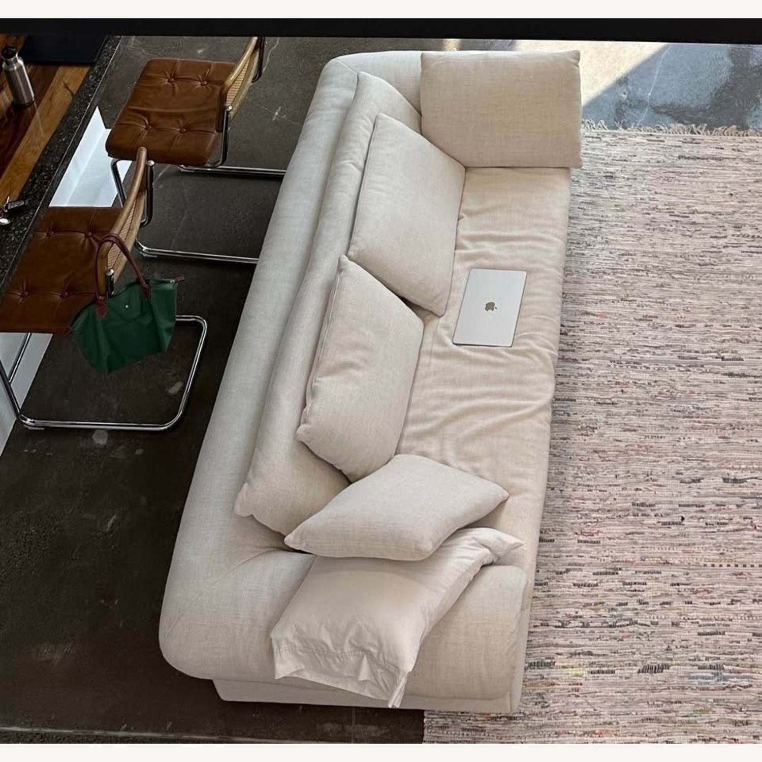 Timothy Oulton White Fabric 2 Seater Sofa - image-1