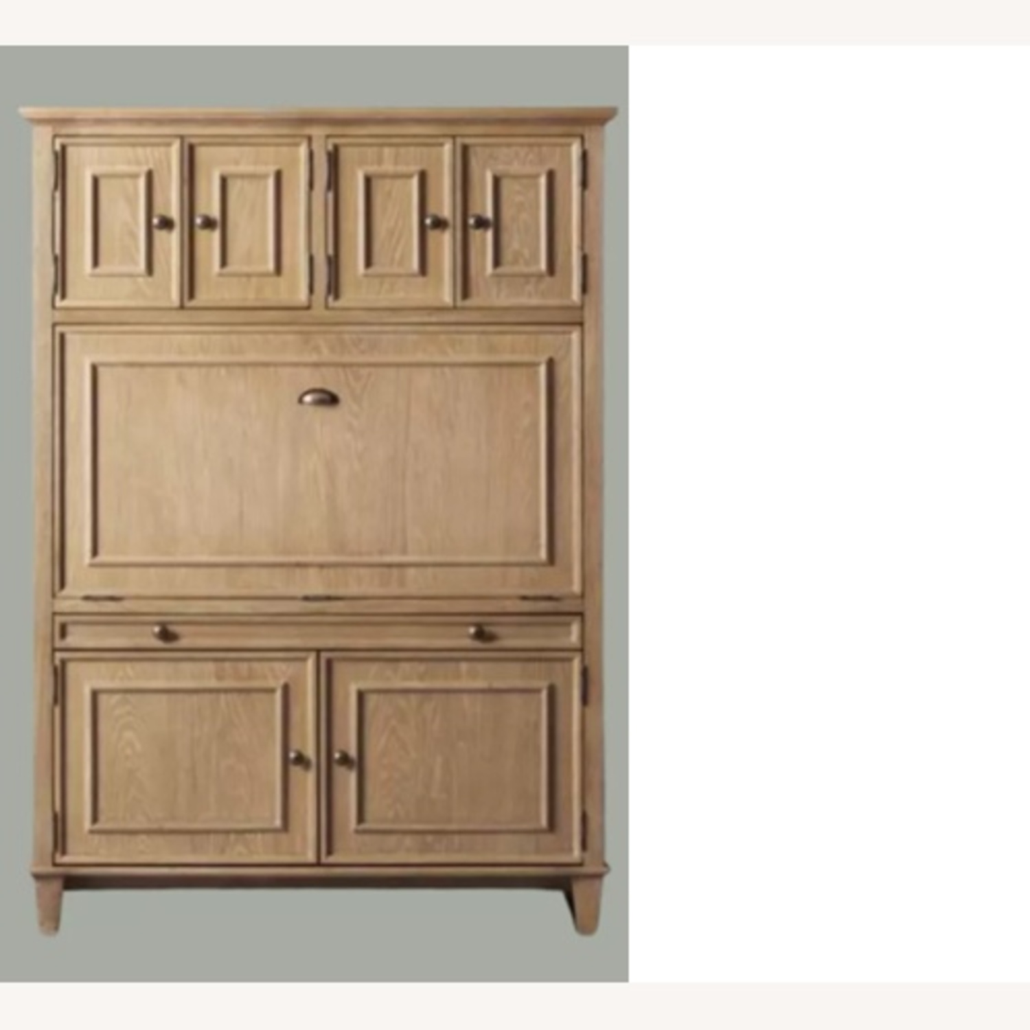 Arhaus Natural Wood Hideaway Computer Cabinet - image-8