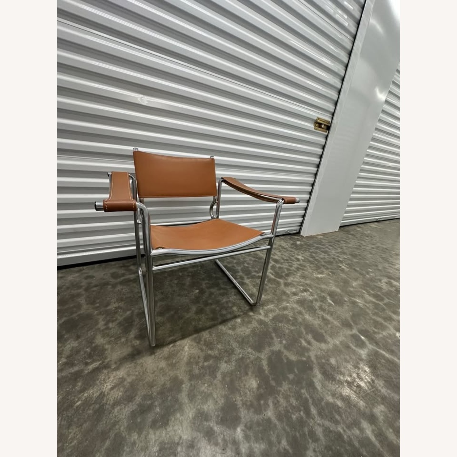 Vintage/Antique Leather Accent Chair - image-2
