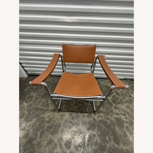 Used Vintage/Antique Leather Accent Chair for sale on AptDeco