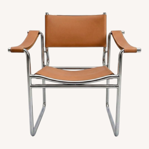 Used Vintage/Antique Leather Accent Chair for sale on AptDeco