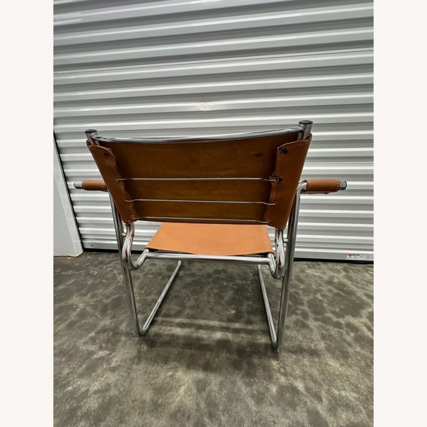 Vintage/Antique Leather Accent Chair - image-4