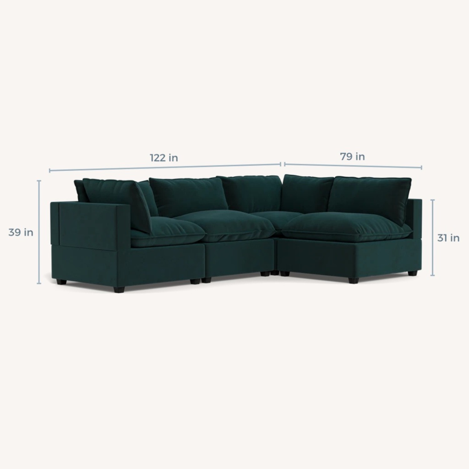 Albany Park L-Shaped Couch Modular - image-1