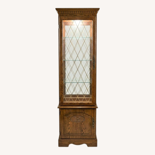 Used Dark Brown Wood Wall Unit for sale on AptDeco
