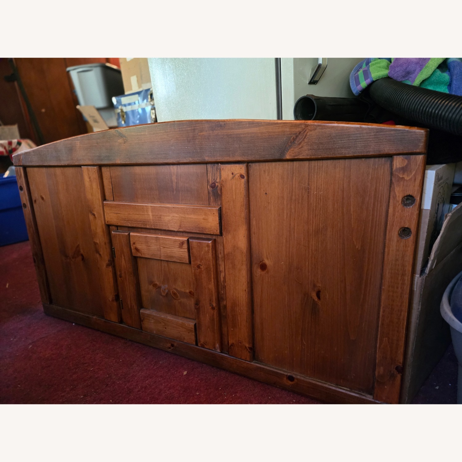 Natural Wood Full Bed - image-6