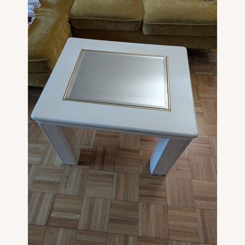 Used Real Wood Italian Side End Coffee Mirror Top for sale on AptDeco