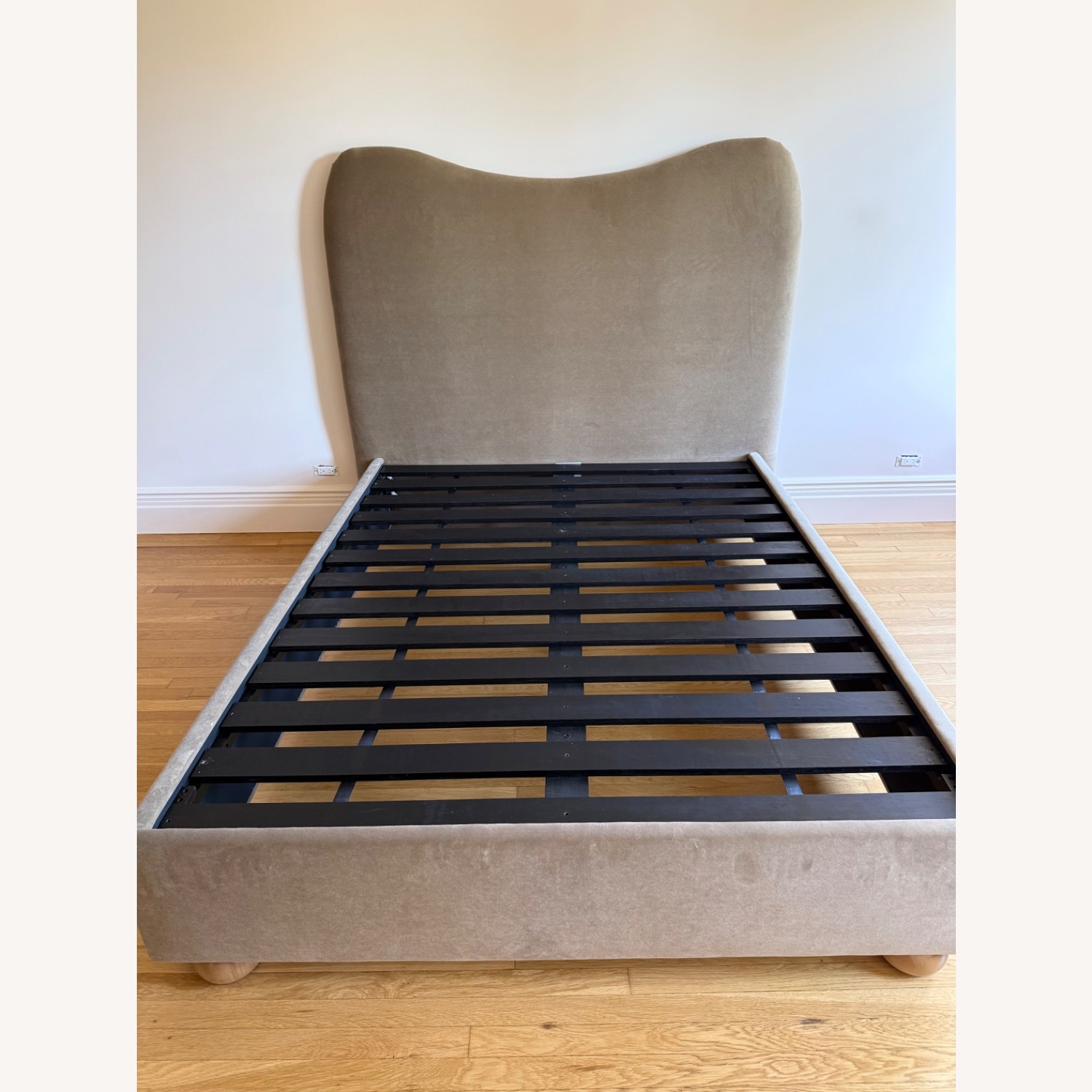 Lemieux Et Cie Light Brown Velvet Queen Bed - image-3