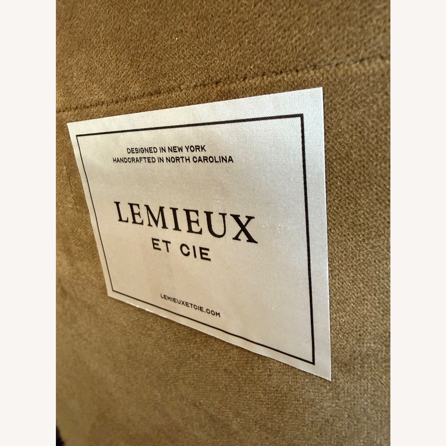 Lemieux Et Cie Light Brown Velvet Queen Bed - image-5