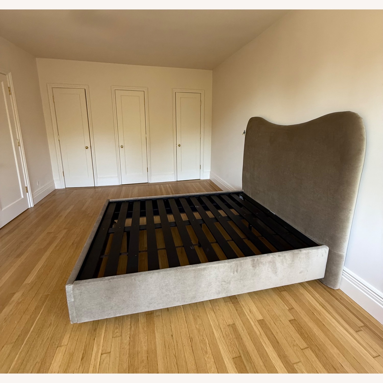 Lemieux Et Cie Light Brown Velvet Queen Bed - image-2