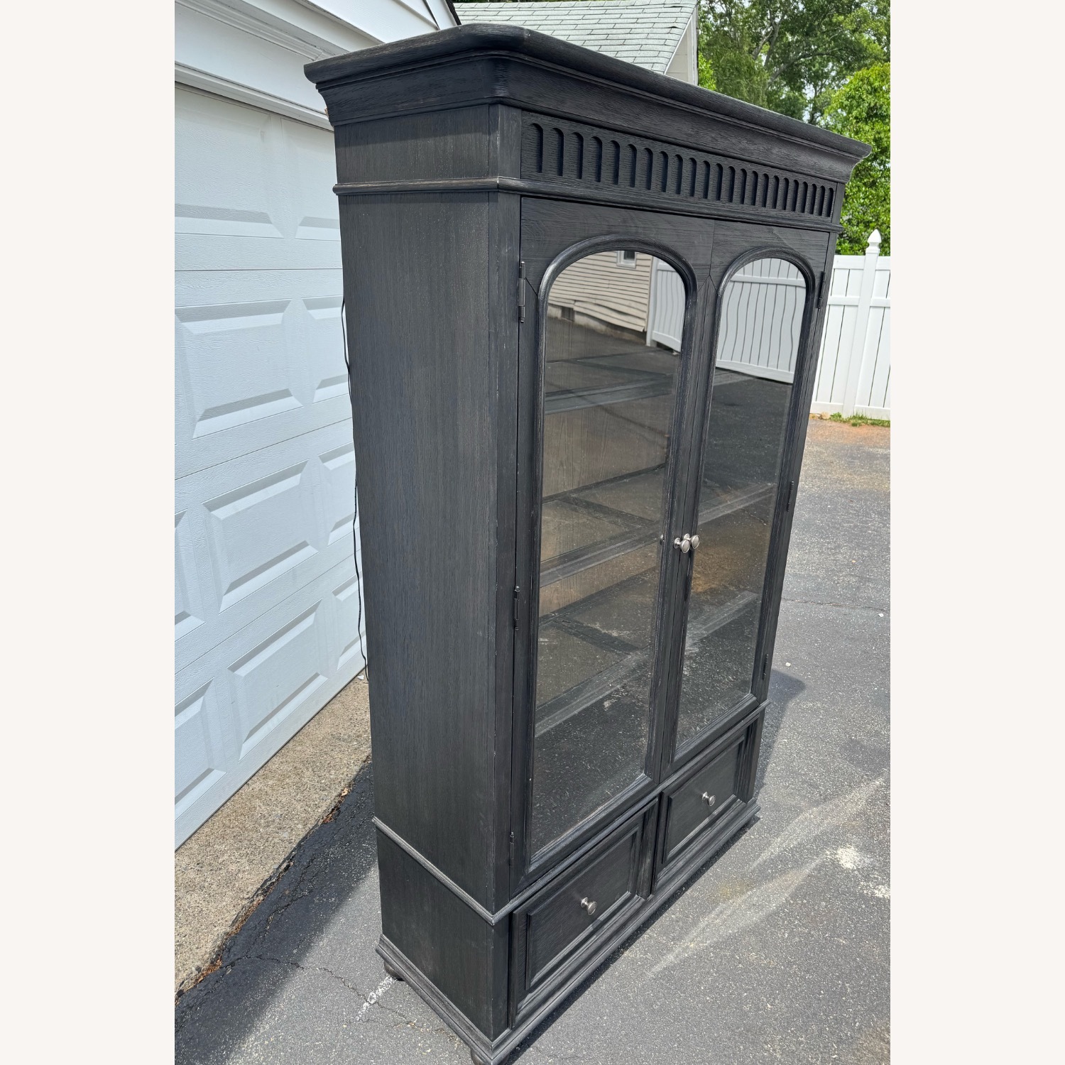 Raymour & Flanigan Regency Black Wood Bookcase - image-2
