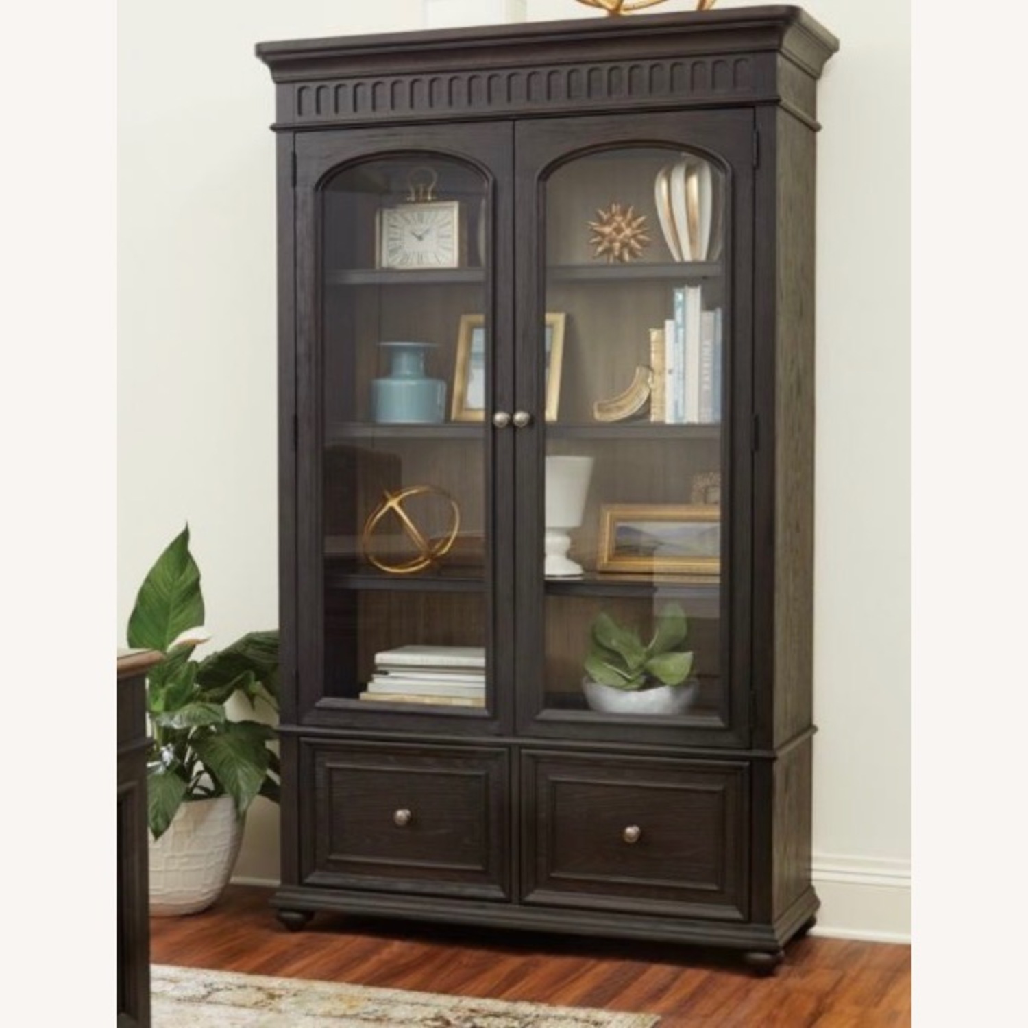 Raymour & Flanigan Regency Black Wood Bookcase - image-5