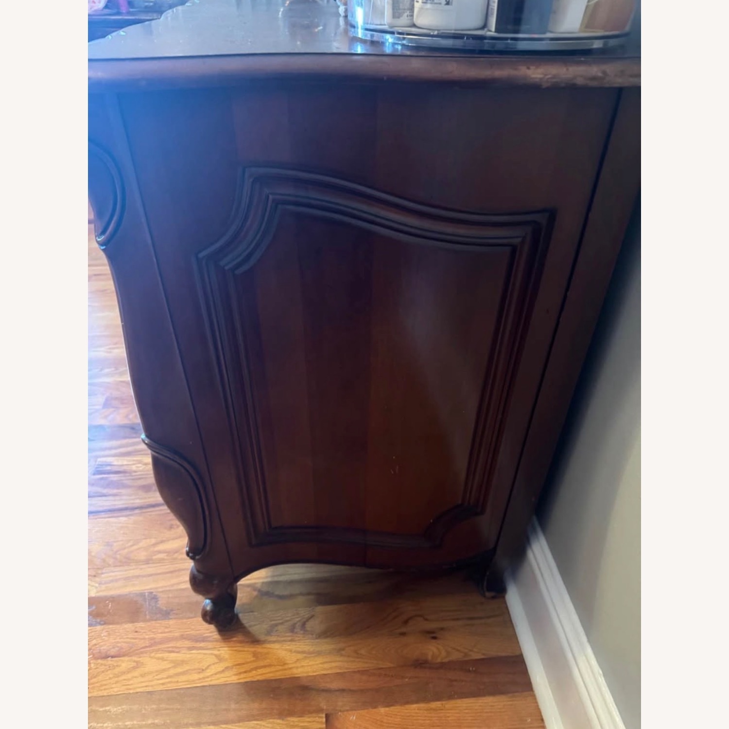 Vintage/Antique Dark Brown Wood Dresser - image-2