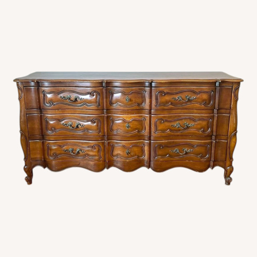 Used Vintage/Antique Dark Brown Wood Dresser for sale on AptDeco