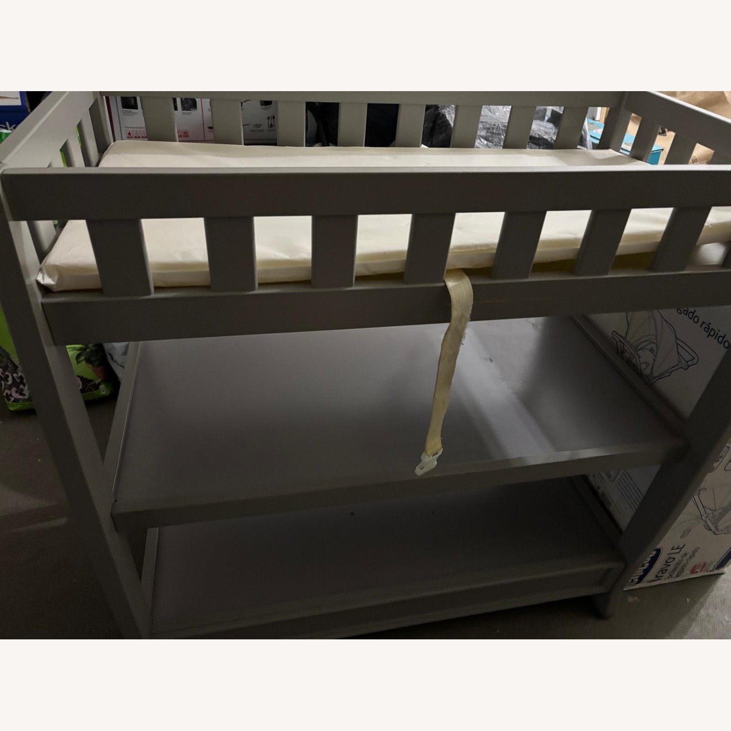 Walmart Light Gray Changing Table - image-3
