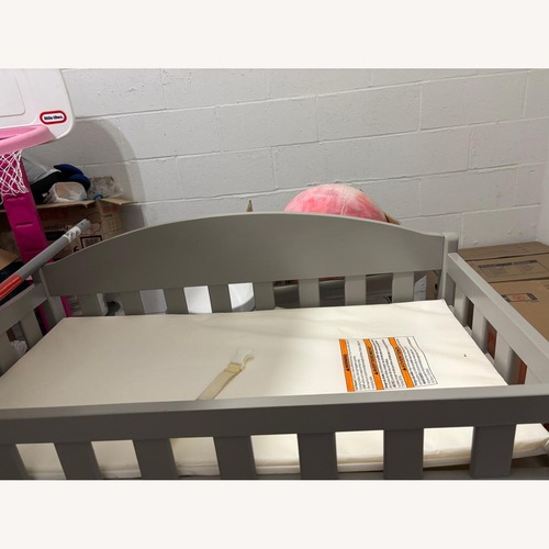 Used Walmart Light Gray Changing Table for sale on AptDeco