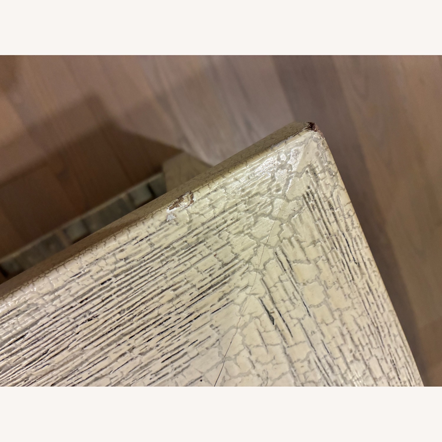Ashley Distressed Grey & Cream Wood Coffee Table - image-4