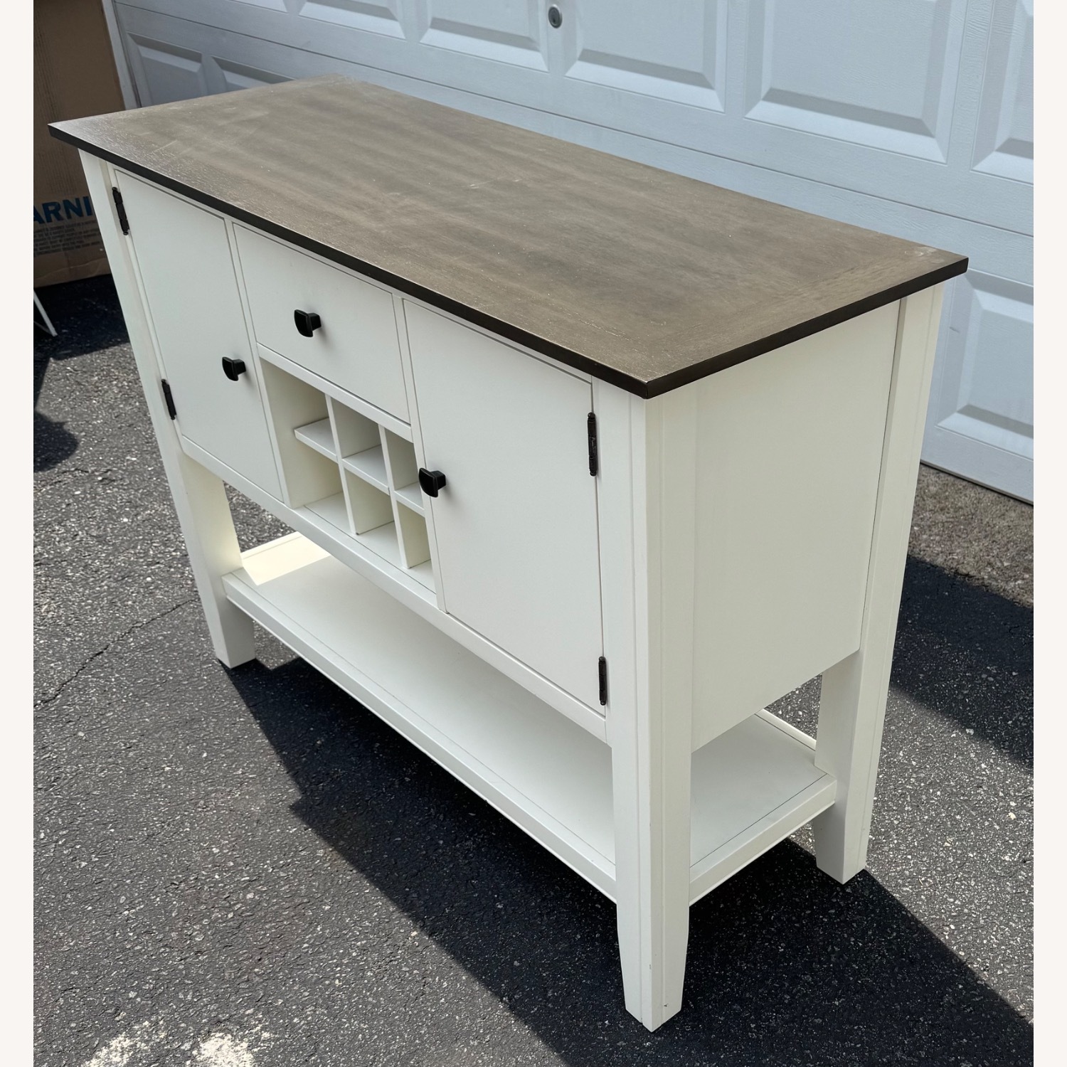 Bob's Discount Furniture White Wood Sideboard - image-2