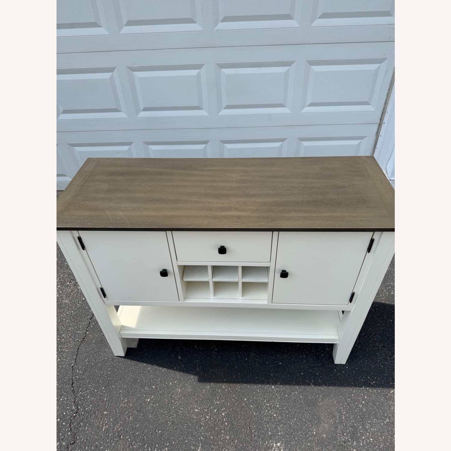 Bob's Discount Furniture White Wood Sideboard - image-3