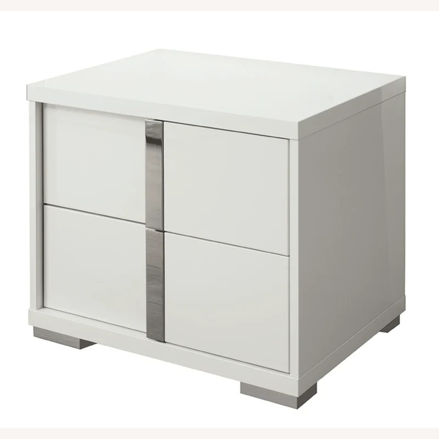 ALF Group Imperia Collection White Nightstand - image-2