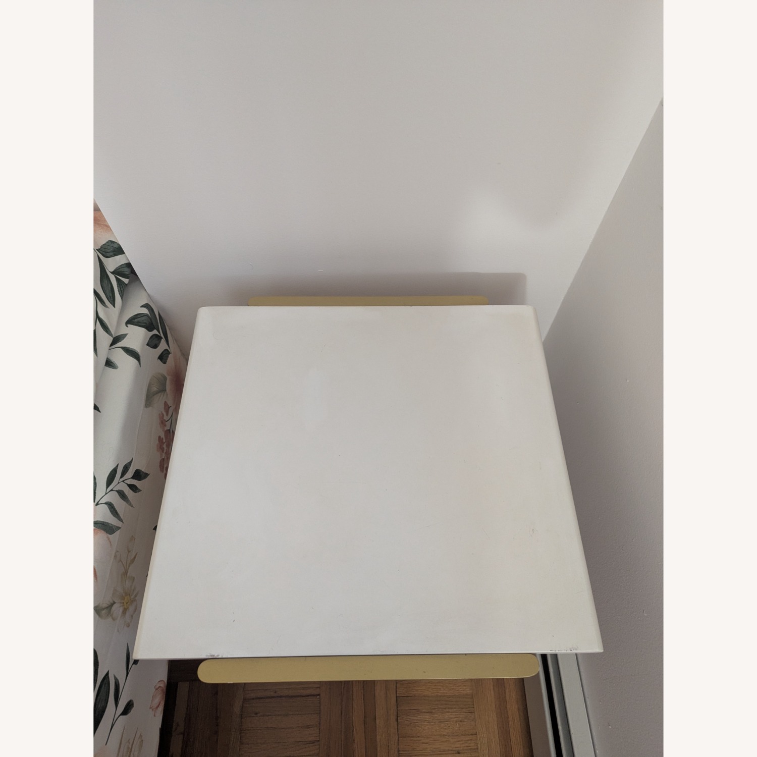 West Elm Side End Table Nightstand Gold Frame - image-3