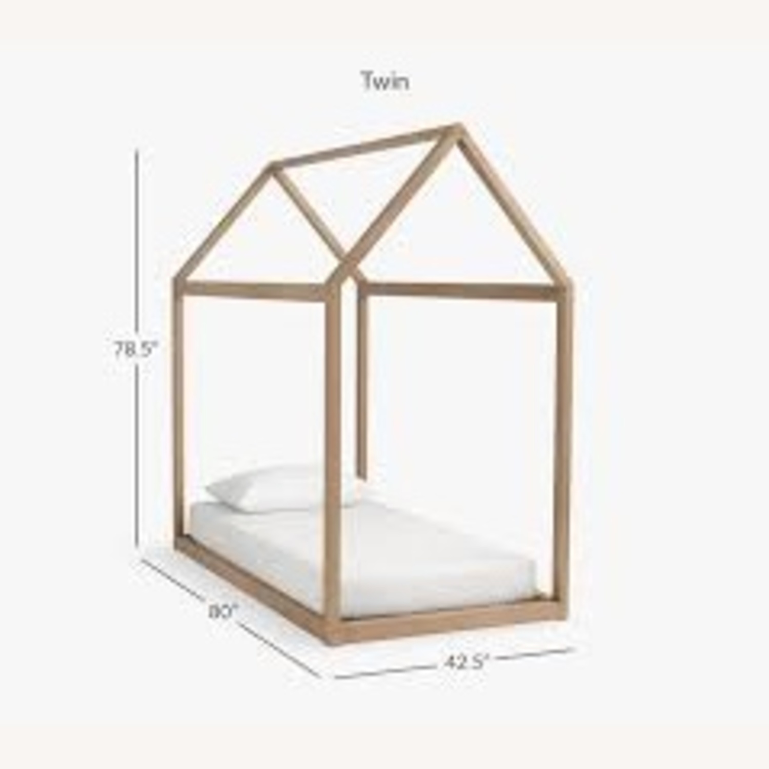 West Elm Kids Tent Bed Natural Twin Bed - image-4
