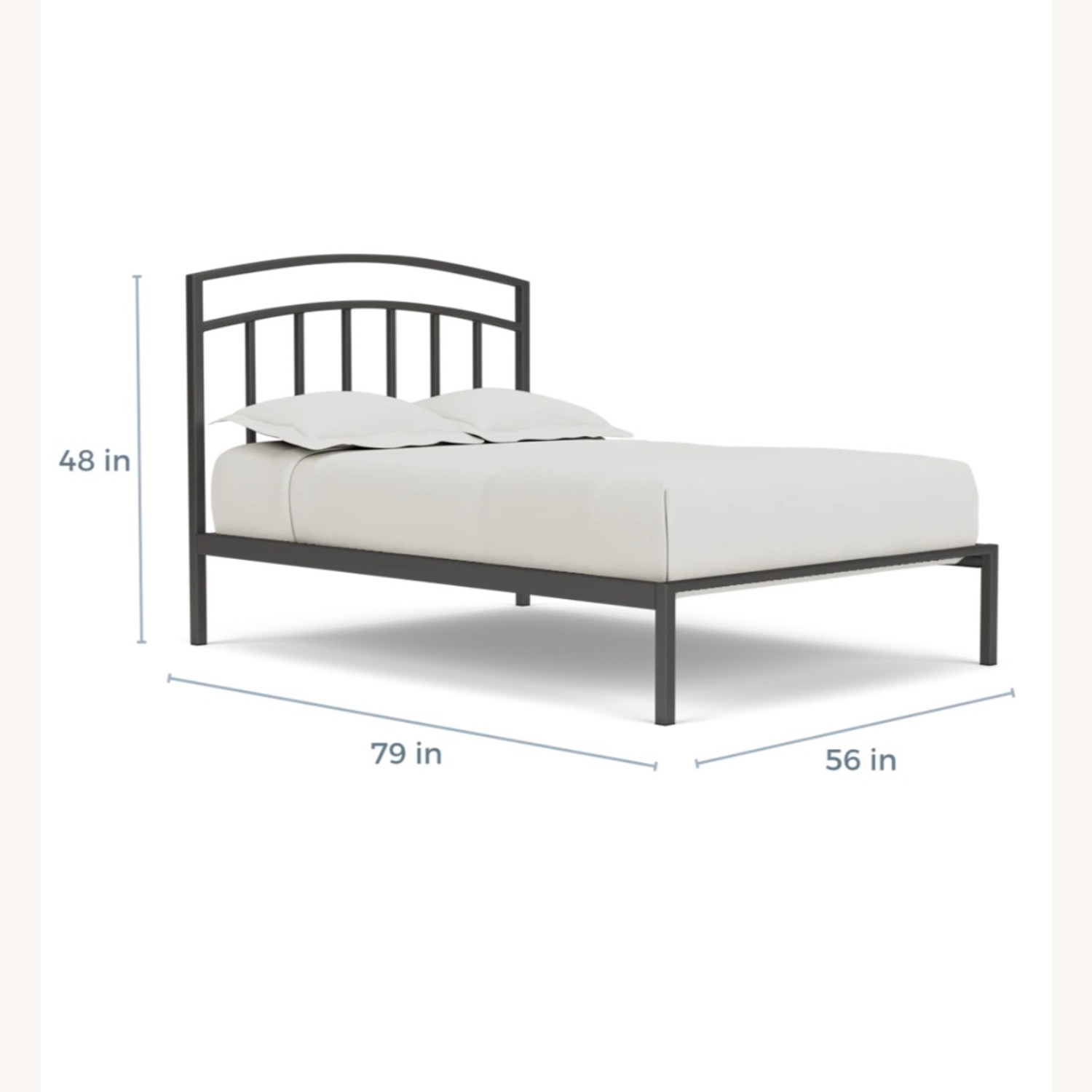 Room & Board Luka Black Metal Full Bed - image-2