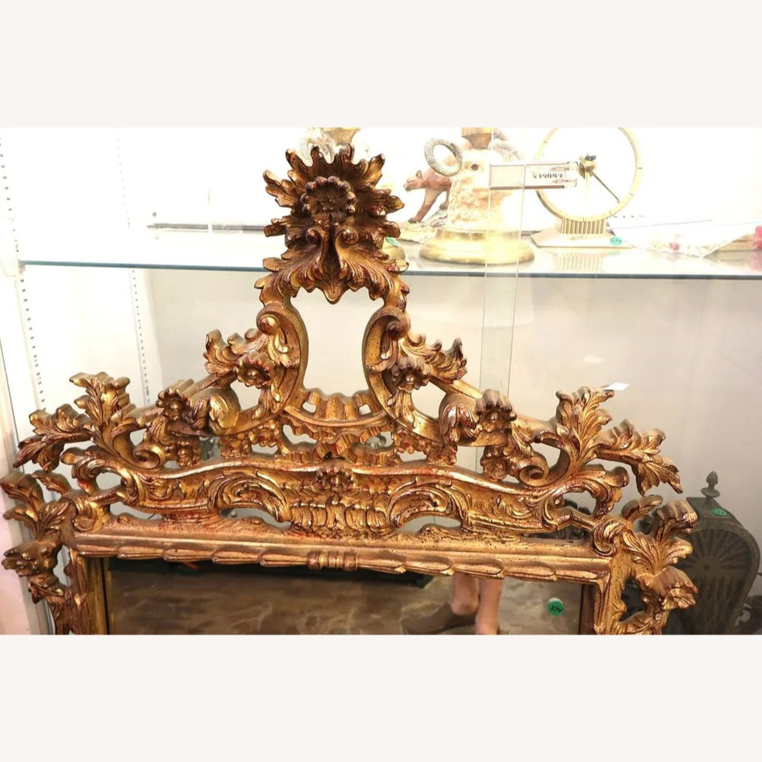 Ornately Carved Vintage Turner French Style Mirror - image-4