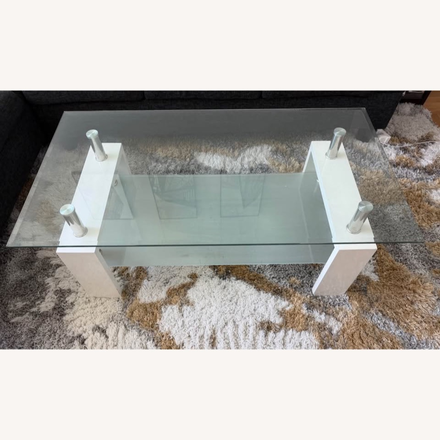 Modern Glass Coffee Table - image-3