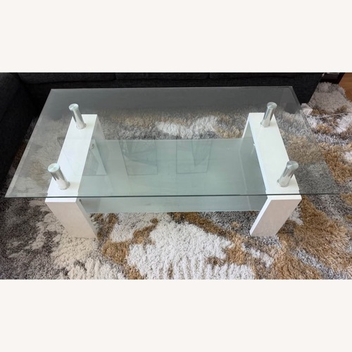 Used Modern Glass Coffee Table for sale on AptDeco