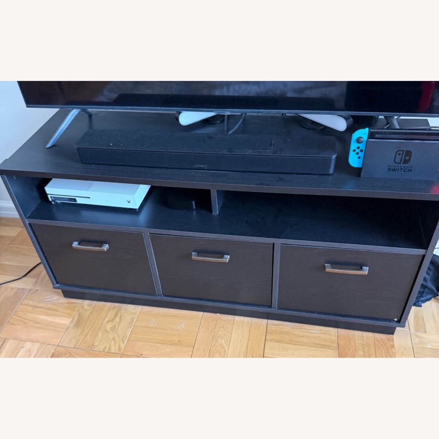 Black Wood Media Storage - image-2