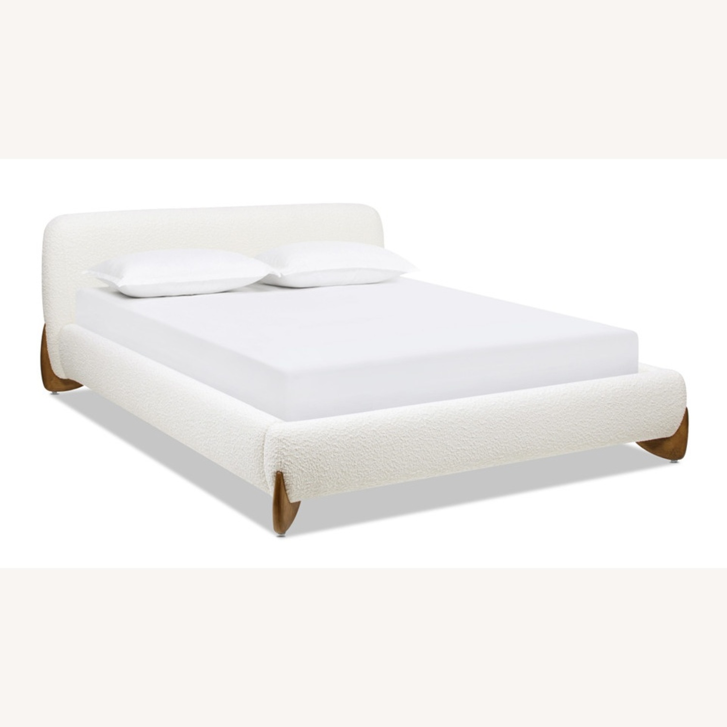 Jennifer Taylor White Boucle Queen Bed - image-7