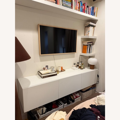 Used IKEA Besta White Wall Unit for sale on AptDeco