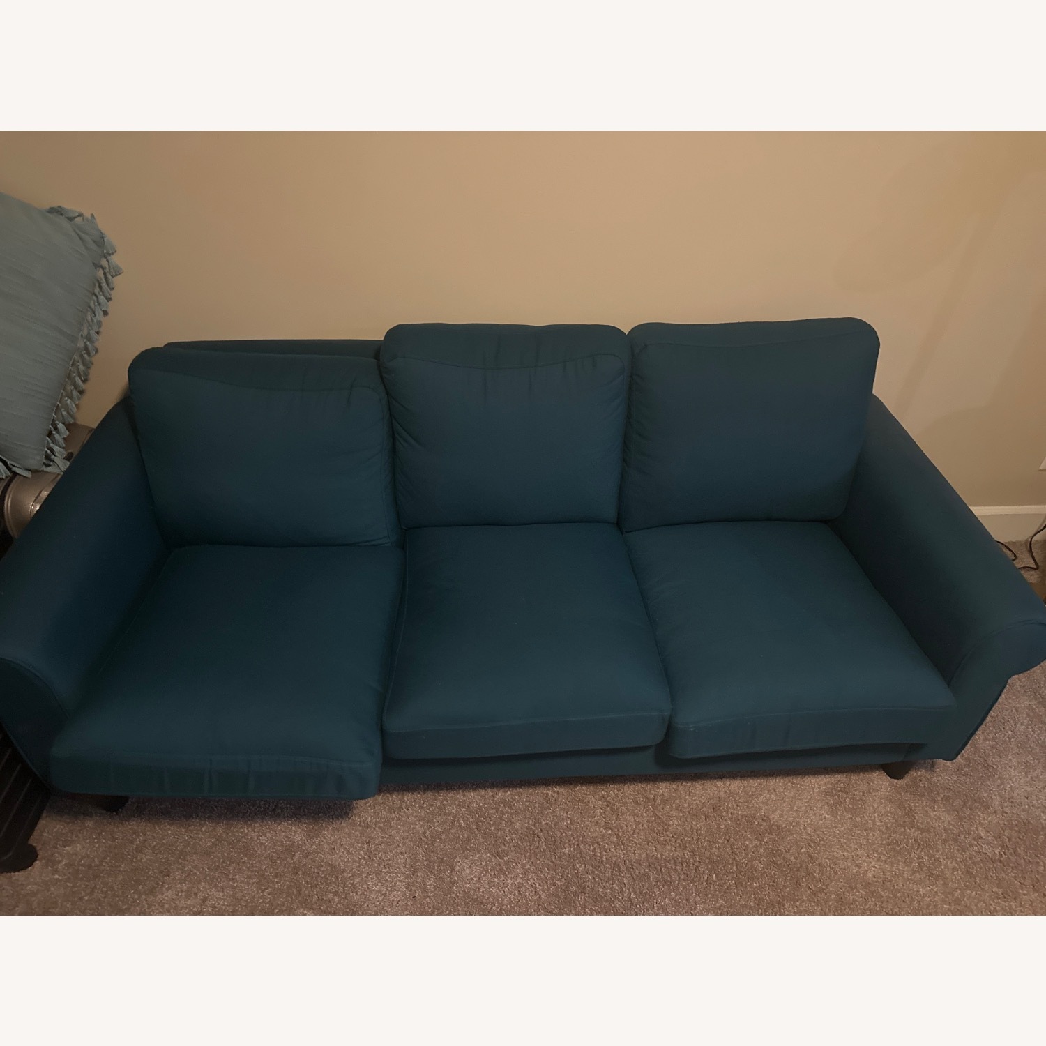 IKEA Gammalbyn Dark Gray Fabric 3+ Seater Sofa - image-1