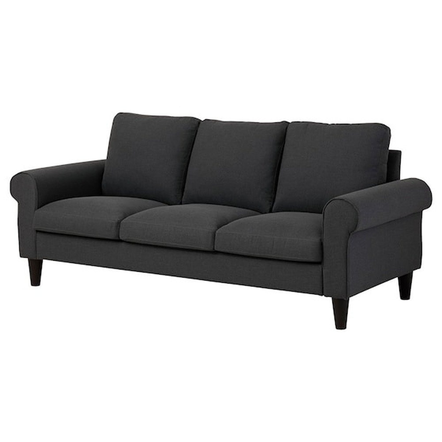 IKEA Gammalbyn Dark Gray Fabric 3+ Seater Sofa - image-4