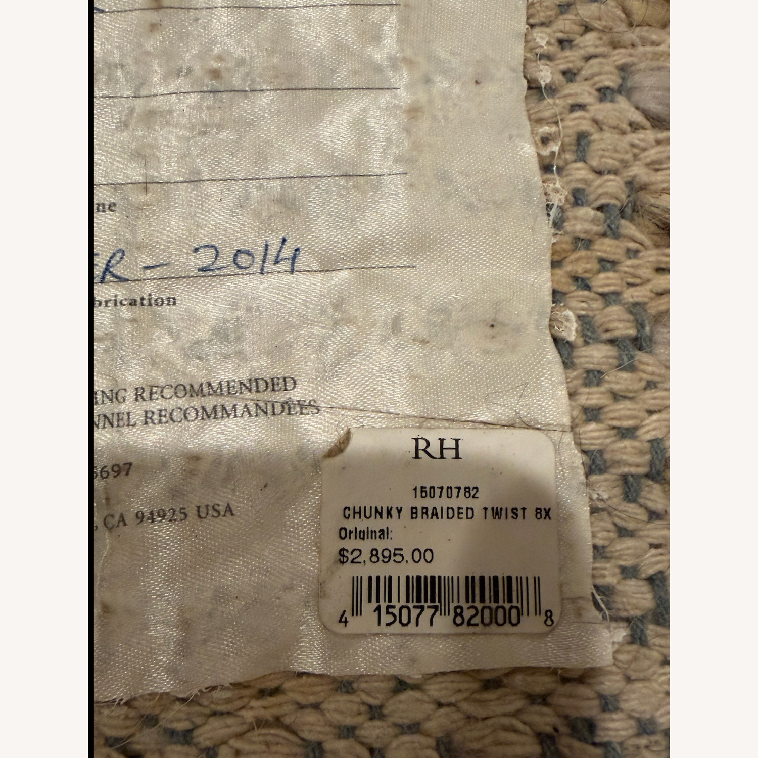 Restoration Hardware Chunky Braided 8'x10' Rug - image-5