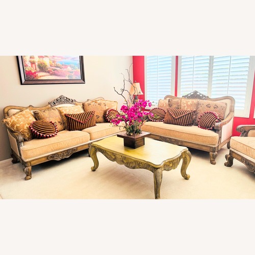 Used Light Brown Fabric 3+ Seater Sofa for sale on AptDeco