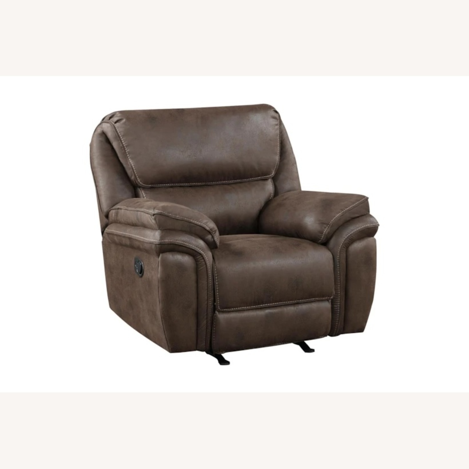 Living Spaces Light Brown Recliner - image-4