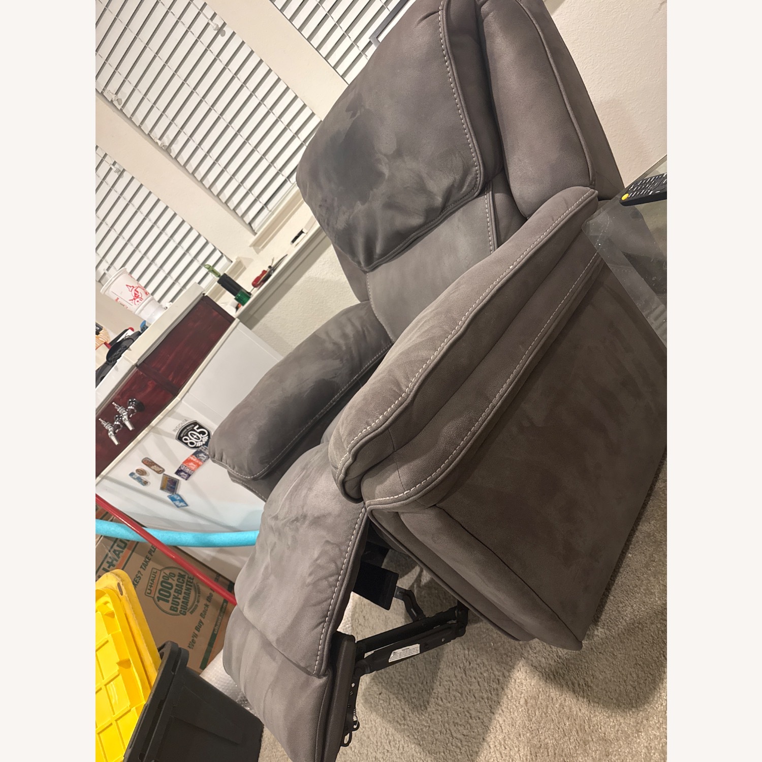 Living Spaces Light Brown Recliner - image-2