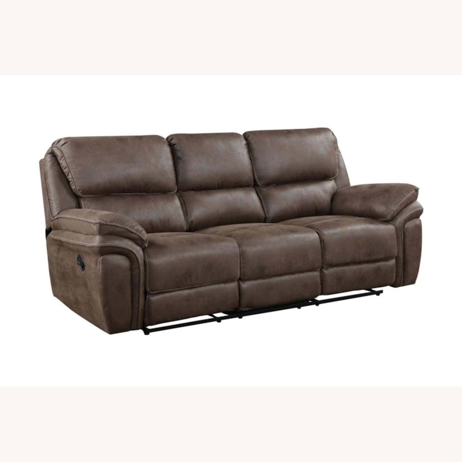 Living Spaces Dark Brown 3+ Seater Sofa - image-4