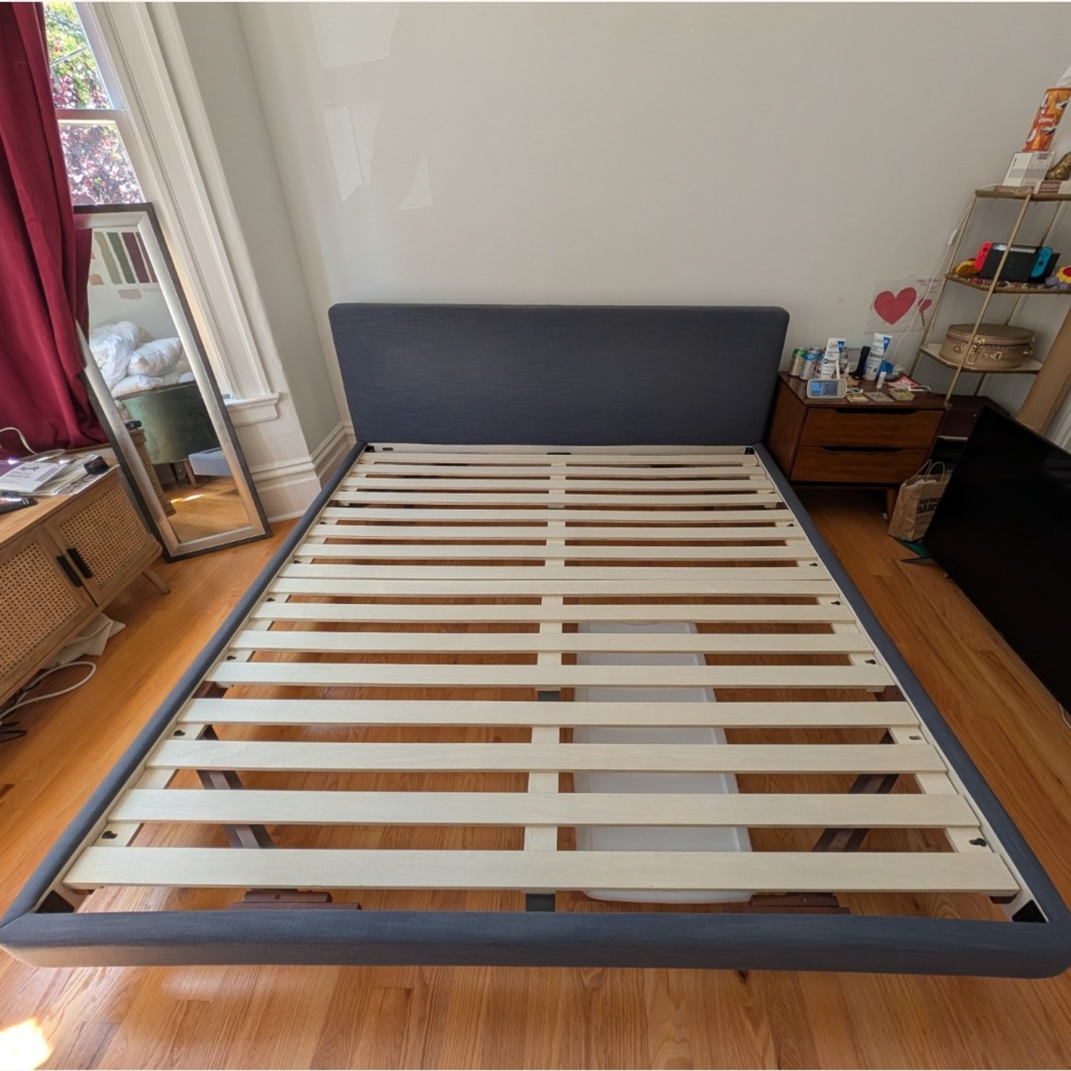 Article Tessu Upholstered King Bed in Caspian Blue - image-3