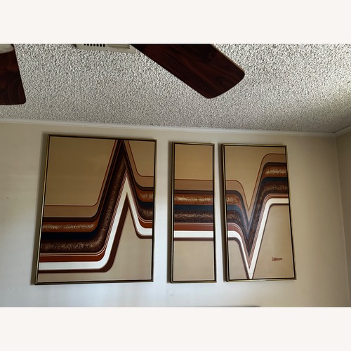 Used Vintage/Antique Finds Letterman Leather Wall Art for sale on AptDeco